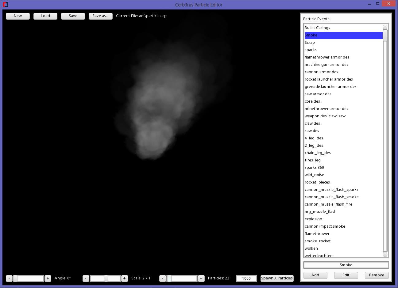 B.A.M. - Particle Editor
